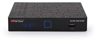 Opticum Red 30204 AX UHD 1500 4K Box Android 4K Ultra HD DVB-S2 Receiver PVR Ready schwarz