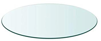 CustomGlass Tapa de Cristal para Mesa Redonda en Varias Medidas con Forma Circular Vidrio (80 cm Redondo)