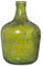 DRW Jarron de sobremesa con Forma de garrafa de Cristal de 12 litros en Verde ø26x42 cm