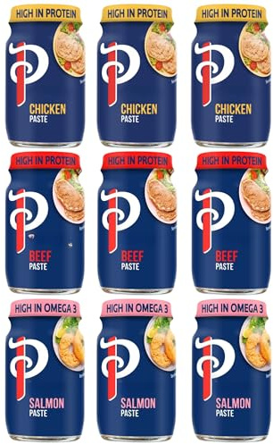 Sandwich Spread Bundle with Princes Chicken Paste, Salmon & Beef (9x75g Pack)