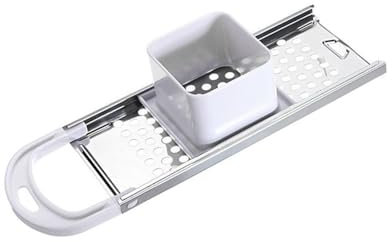 Spatzle - Spatzle - Spatzle in acciaio inox, con pulsante di sicurezza e comodo manico, raschietto per pasta da cucina, bianco