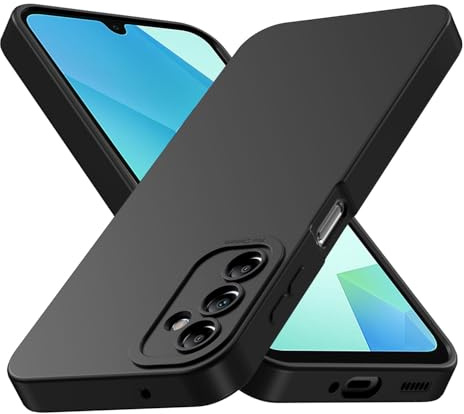 Tenphone Coque pour Samsung Galaxy A16 5G/4G, Étui de Protection Antichoc en TPU Souple avec Protection Caméra - Noir