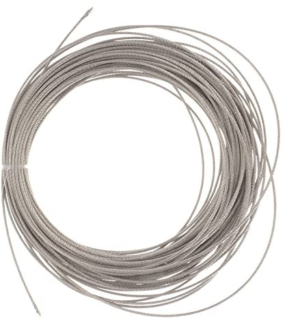 SKISUNO Stainless Steel Wire Rope Multipurpose Cable for String Lights Zip Line Outdoor Indoor Use and Strong