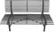 KYNAST Aluminium Gartenbank Lakeside 150 x 70 x 81 cm anthrazit Metall Bank