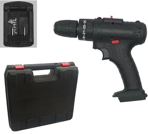 MoSundi Elektrische Bohrmaschine aus gebürstetem Lithium für WORX WA3551/WA3553/WA3641 Batterien, 10 mm Bohrfutter mit Schlagfunktion, Dual-Speed einstellbar, leicht 1106 g, kompaktes Design, 194 x