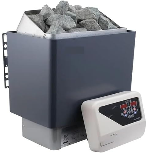 【Sauna Safety First】3kw Home Sauna Heater with Sequential Heating - Door Interlock Auto-Shutoff, 8 LED Diagnostics, Energy-Saving Design - Perfect for 2-3 Person Indoor Sauna Rooms