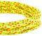 Spule 50 m Kordel kariert Polyester 6 mm gelb mehrfarbig Neon