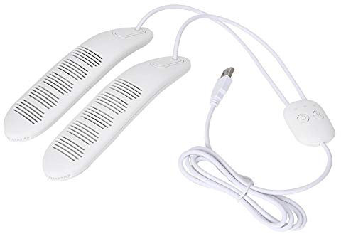 Shoe Dryer, Portable USB 5V Electrical Shoe Dryer Intelligent Timing Deodorization Shoe Boot Drying Machine 60 Degrees, for Leather Shoes/Cloth Shoes/Boots/Rain Boots/Gloves(White)