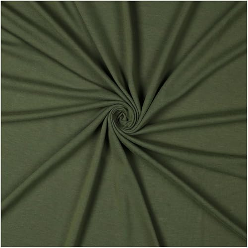 Jersey-Stoff Viskose (Bambus-Zellstoff) 0,5 x 1,45 m Bambus-Jersey Meterware Oeko-Tex-zertifiziert, Farbwahl
