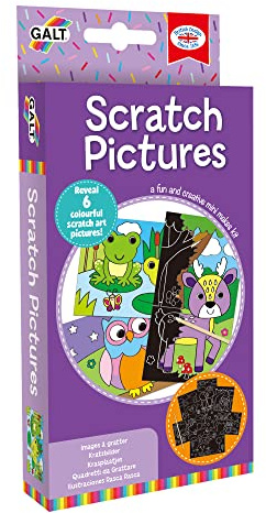 Galt Toys, Scratch Pictures, Mini Makes Craft Kit for Kids, Ages 5 Years Plus