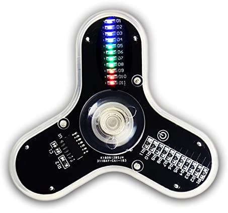 DIDODI Kit d'entraînement à souder Kit de fer à souder Kit électronique 3 feuilles LED Gyroscope rotatif Kit DIY Kit de soudure pour électronique