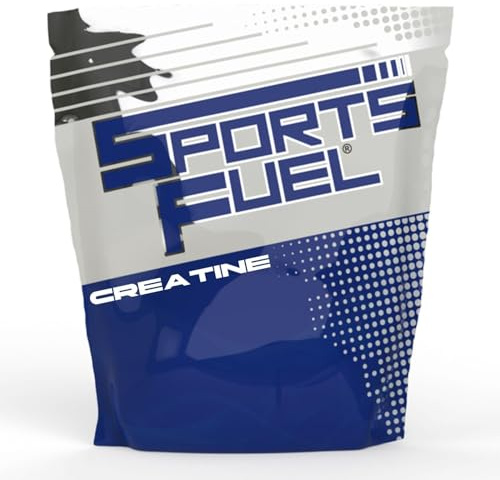 Sports Fuel Creatine Monohydrate Powder 1kg – Micronised Creatine Supplements for Men for Muscle Growth, Strength & Recovery – Pre Workout Powder (Not Gummies or Tablets) – 200 Servings, Unflavoured
