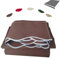 ZIUSFAC Gelenkarmmarkise 300x250cm Markisenstoff Markisenbespannung Ersatz Canvas Markise Ersatzstoff Ersatztuch Für Einziehbare Markisentuch(Coffee,8x6.5ft/250x200cm)