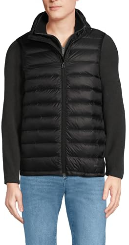 Lands' End Mens Wanderweight Down Vest Black Regular X-Large