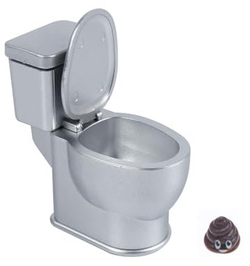 Ieron Mini Modello di Scena di Toilette simulata, Modello di Scena di Bagno in Miniatura con Suono di Scarico, Arredamento Creativo per la casa, Piccolo Modello di Toilette, Decorazioni per Scene