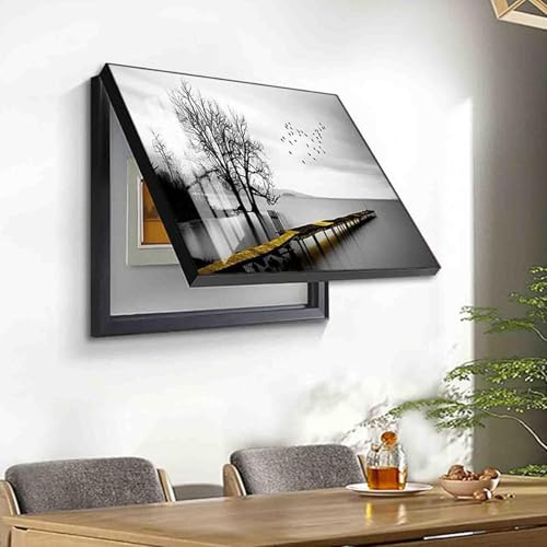 The lid of the electric box, used for distribution-coated electric panels, hanging waterproof wall painting decoration,01,50 * 40