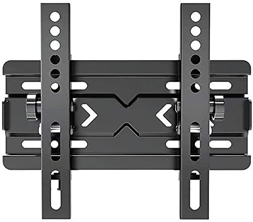 Support mural pour TV avec installation facile et fonction d'inclinaison, compatible avec écrans plats et incurvés de 14 à 70, supporte jusqu'à 70 kg