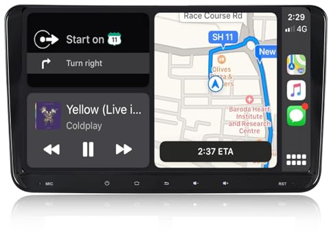 ACAVICA Autoradio per Golf 5 6 Polo – Android 14 2 DIN con Schermo IPS 9, CarPlay/Android Auto Wireless Navigazione GPS, DSP, WiFi, Bluetooth – Compatibile con Passat B6 B7 VW Skoda Seat