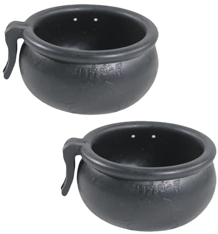 Chenxi Studio 2PCS Poultry Drinking Bowl Heavy Duty Rubber Feeder Waterer Cup Easy Installation Mounted Design For Hens Ducks Training Safe Rubber Chicken Water Bowl