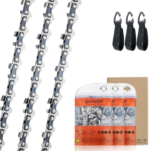 SAVIOR Sägekette 12(30cm) Schwert 1/4LP 1,1 mm 64 Treibglieder MSA 160C Kettensägen Kette kompatibel mit Stihl 3670 000 0064 (3 Stück)