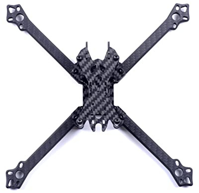 Qklyxr Kit de cadre quadricoptère RC 217 mm 5 Structure bras X Drone course en fibre carbone Kit de mise à niveau pour drone de course FPV