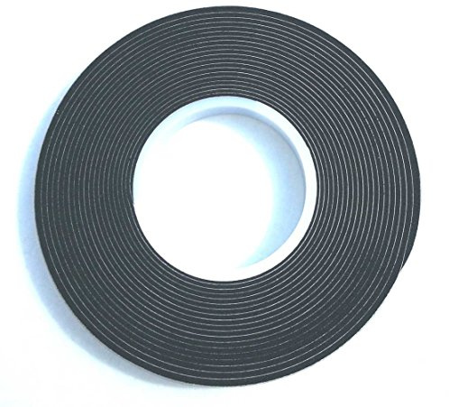 12,5m Komprimierband 20/2 Bandbreite 20mm, Acryl 300, expandiert von 2 auf 10mm, anthrazit, vorkomprimiertes selbstklebendes Dichtungsband Kompriband Fugendichtband Fensterdichtband Quellband