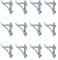 12 Pcs Refrigerator Shelf Clip Kit - Shelf Support Brackets for Cooler, Freezer & Fridge Shelves