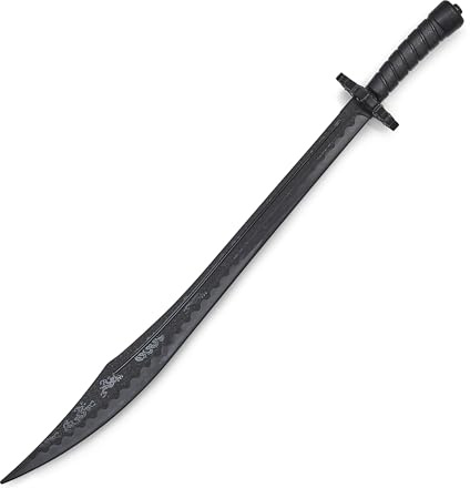 Martial Arts Theatrical Stage Cosplay props Movies Films Stunt Equipment - Black Polypropylene Chinese Kung Fu Long Sword - 37