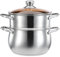 Troupmiye Couscoussier Induction, Cheap Couscoussier, Inox Couscoussier Induction (Color : Stainless, Size : 22x23.5x21CM)