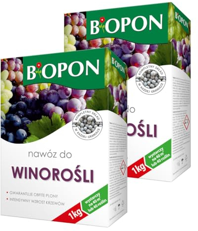 Biopon Dünger Weinreben NPK Trauben Weinstock Himbeeren Brombeeren Stachelbeeren 2x 1kg