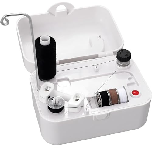 HAIJED Bobinadora Eléctrica Automática, Bobinadora Automática para Máquinas de Coser, Bobinadora Portátil con Soporte de Alambre Metálico, Máquina de Bobinado Eléctrica para Proyectos de Costura