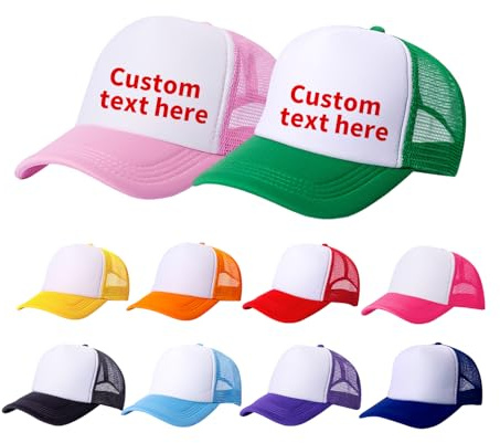 TZYZZQH 10 Pack of Blank Trucker Hat Bulk Men and Women Baseball Cap Bulk Hats DIY Graffiti Mesh Hat Hot Stamping Hats Sublimation hat