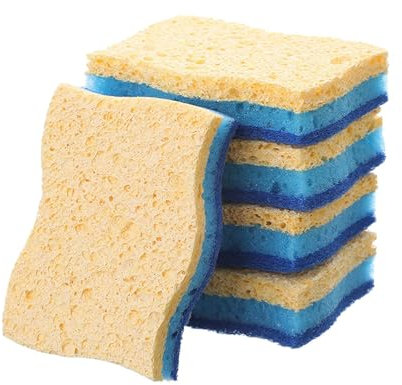 Éponge à vaisselle de cuisine – Éponges pour outils de nettoyage de vaisselle, éponge non rayante pour laver la vaisselle | Éponge absorbante résistante pour vaisselle, tampons pour récurer la maison