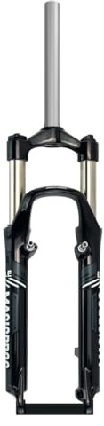 QHYRZE Horquilla De Suspensión para Bicicleta De Montaña 26 Pulgadas Horquilla MTB Recorrido 100mm Freno Disco Freno V Horquilla con Muelle 1-1/8 Tubo Recto 28,6mm QR 9mm Bloqueo Manual(Gray A)