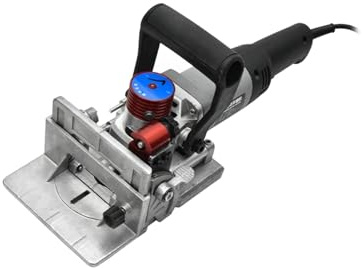 LMN-01 Portable Oblique Hole 3-Slot Slotting Machine Furniture Connector Wood Biscuit Joiner Woodworking Tenoning Machine for DIY Use