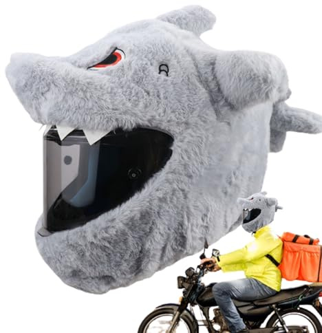 Fundas De Casco De Motocicleta, Funda De Peluche para Casco De Moto, Funda Protectora para Cascos De Moto Divertida, Accesorios para Cascos Completos Hombres Y Mujeres