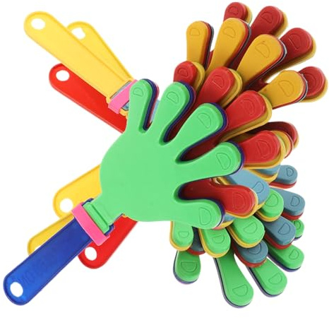 TOYZFRIENDY 8 piezas Aplaudidores Plásticos de Mano Coloridos Fabricantes de Ruido para Fiestas y Eventos Deportivos Juguetes para Animar Cumpleaños y Actividades Grupo