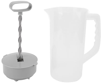 Bediffer Manuell Bröstmjölkskanna 2000 Ml Förvaringsbehållare med Pressdesign, Kompakt och Multifunktionell Bröstmjölksblandningskanna för Hem och Mjölktebutik