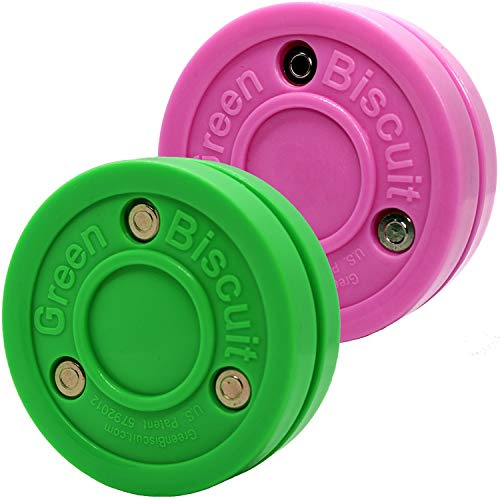 Verde Biscuit sparo e stick manipolazione formazione dischi, rosa e verde (2-Pack (Pink Passing and Green Passing))