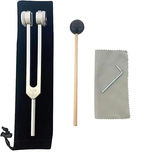 Diapasón 128 hz, diapasón biosónico médico ponderado para curación, C128 F, diapasón agudo
