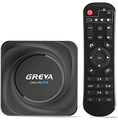 GREVA Android TV Box 11.0, 8K TV Box RK3566 CPU 8GB RAM 128GB ROM Supporto 100/1000M LAN Enternet 2.4G/5.8G WiFi BT 5.0 USB 2.0/3.0 Smart TV Box