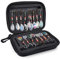 HOMURY Spinner Blinker Set, 16 Stück Angelköder mit Handtasche, Pailletten Kunstköder mit Drillingshaken, für Forelle, Barsch, Hecht, Zander, Walleye