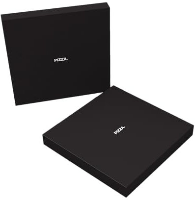 Pizzakarton - Pizzaboxen - Pizzaschachtel - schwarz - 100 Stück - 32x32x4 - edel - Der Schwarze