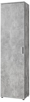 AVANTI TRENDSTORE Berbenno - Armadio multiuso in legno laminato con 1 anta a battente e 6 ripiani, disponibile in diversi colorazioni. Dimensioni LAP ca. 50x184x35cm
