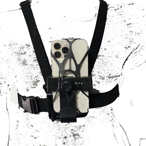 KasinTech Adjustable Elastic Anti-Shaking Belt Body Mount Chest Strap Harness Kit for Gopro 11 10 9 Max 8 7 6 5 and Insta 360 Cameras and Mobile Phones