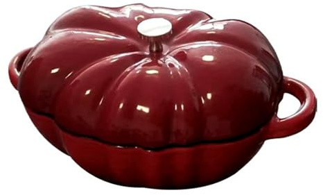 Forno olandese in ghisa smaltata con coperchio,Pentola di cottura smaltata con coperchio,Stufato antiaderente Pum Halloween e casseruola decorativa,Zuppa carina