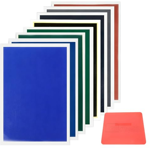 VETOLAKA 10 piezas de papel de grabado láser: papel marcador láser multicolor, accesorio versátil para máquina de grabado láser, material de grabado, para cerámica, acrílico, vidrio y piedra
