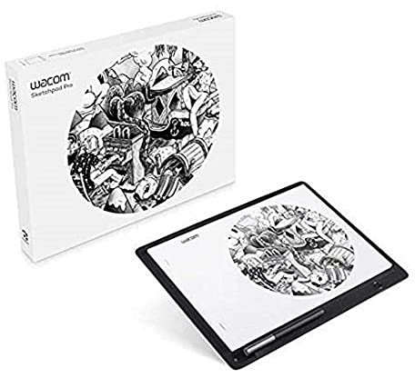 Wacom Sketchpad Pro Graphic Pen Drawing Tablet Similar Intuous Pro Genuine Leather, Software Included, Compatible with Windows, Mac OS, AppleiOS, Android Amazon Exclusive (Negro)