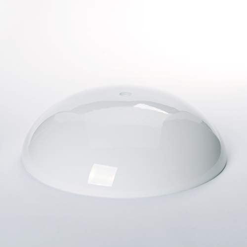 Lampenschirm opal weiß weiss glänzend in vielen Größen Schale Glasschale Opalglas Glasöffnung 12mm (Ø 200mm)