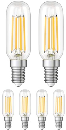 ledscom.de 6x E14 LED-lampor, T25, varmvit (2900 K), 4,2 W, 507lm
